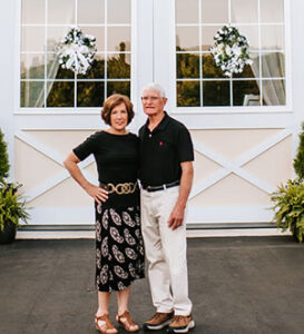 Diane and Harold Burroughs Owners Flora Corner Farm Wedding venue